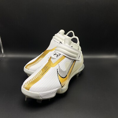 Nike Air Force Zoom Mike Trout 7 Baseball Cleats Wht/Gold Sz 7 & 7.5  CI3134-106