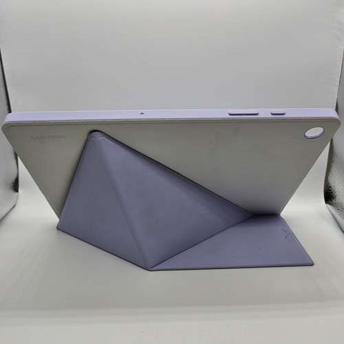 Funda Tablet Galaxy Tab A9+. Estuche Plegable Magnético Púrpura Claro y Blanco - Imagen 4 de 10