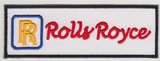 Rolls Royce 4 1/2" Banner Embroidered Iron On Car Patch New  066