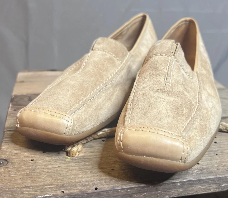 Zapatos mocasines informales GABOR Sport para mujer de cuero tostado 6,5 Foto 3 de 4