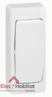 Interrupteur va et vient appareillage saillie complet blanc Legrand 86001