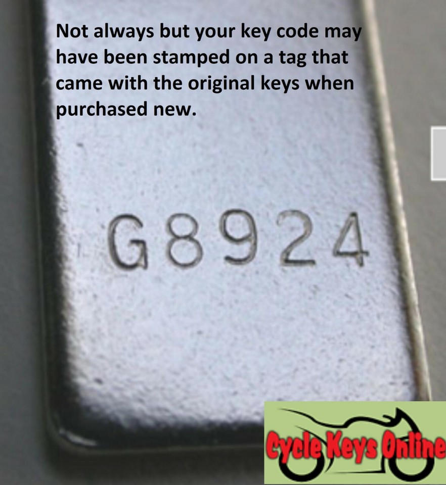 Motorcycle Key Code Kawasaki Motorcycle Keys Cut to Your Key Code | Silver | OE | Rear ...