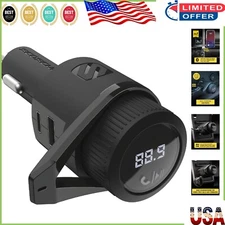 Universal Bluetooth Car Adapter with Dual Charging Ports - Enhance Drive Safety