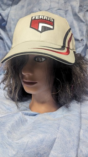 Ferris Commercial Mower baseball hat * NEW * OEM * light Gray in Color - Picture 2 of 4