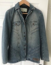 Krizia Heavy Weight Blue/grey Denim Coat/jacket