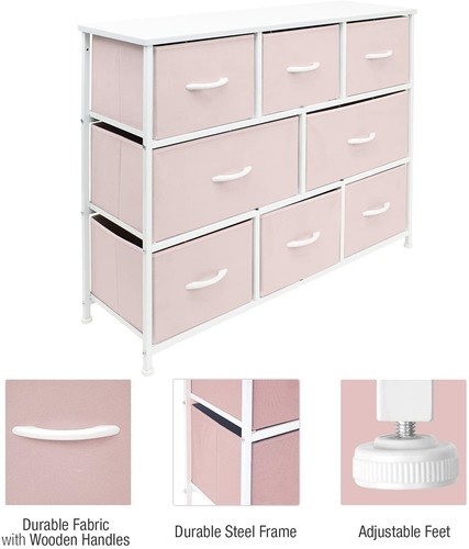 Sorbus Dresser w/ 8 Drawers - Furniture Storage Chest Tower Unit for Bedroom - Picture 15 of 24