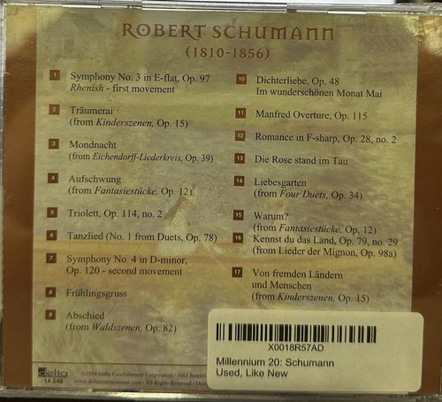 Schumann: Klassische Meisterwerke des Millenniums (CD) - Bild 2 von 2
