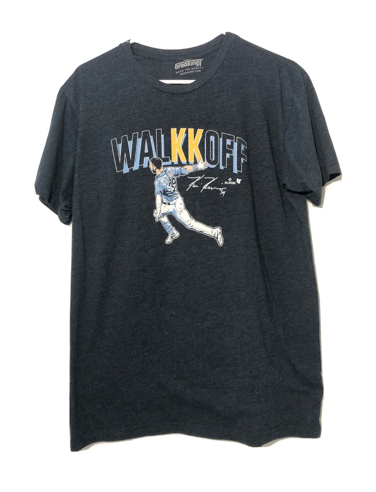Tampa Bay Rays Kevin Kiermaier Men’s T-shirt Sz. Med. Dark Blue. MLB Shirt
