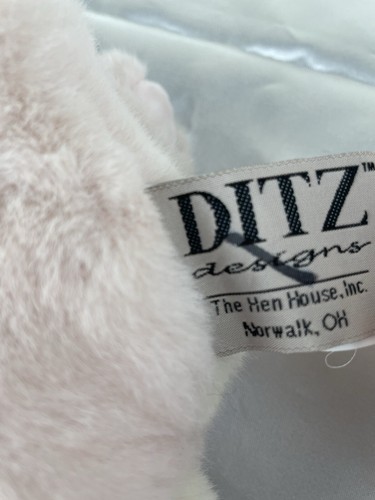 Ditz Designs Hen House Soft Pink Plush Baby Bunny Rabbit Stuffed Animal Toy 10" - Picture 5 of 8