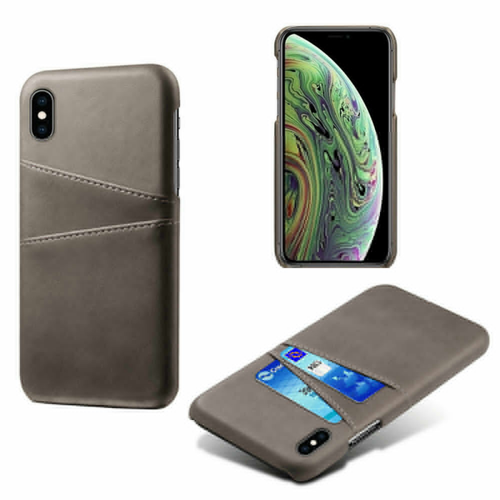 Custodia posteriore porta carte in pelle per iPhone 16 15 14 13 12 11 Pro Max 7 8+ XS XR - Foto 17 di 31