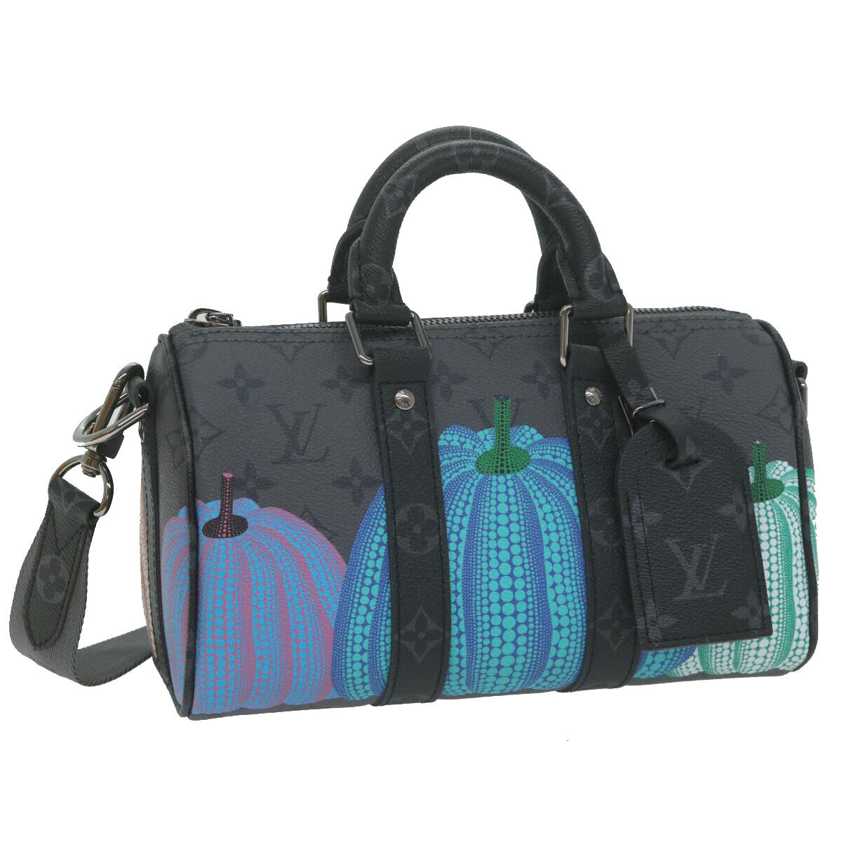 LOUIS VUITTON Monogram Yayoi Kusama Keepall Bandouliere 25 LOUIS VUITTON Monogram Yayoi Kusama Keepall Bandouliere 25