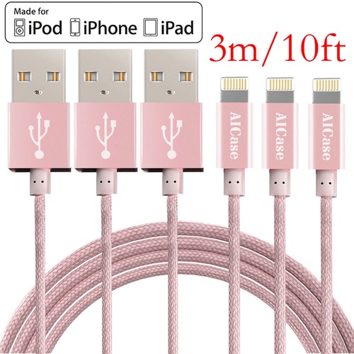 3M USB Charging Cable Braided Fast Charger for Apple iPhone 14 13 12 Pro Max 8 7 - Picture 14 of 14