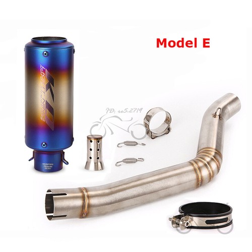 For Benelli Leoncino 500 Slip on Muffler Modified Exhaust Mid Link Pipe System - Picture 9 of 12