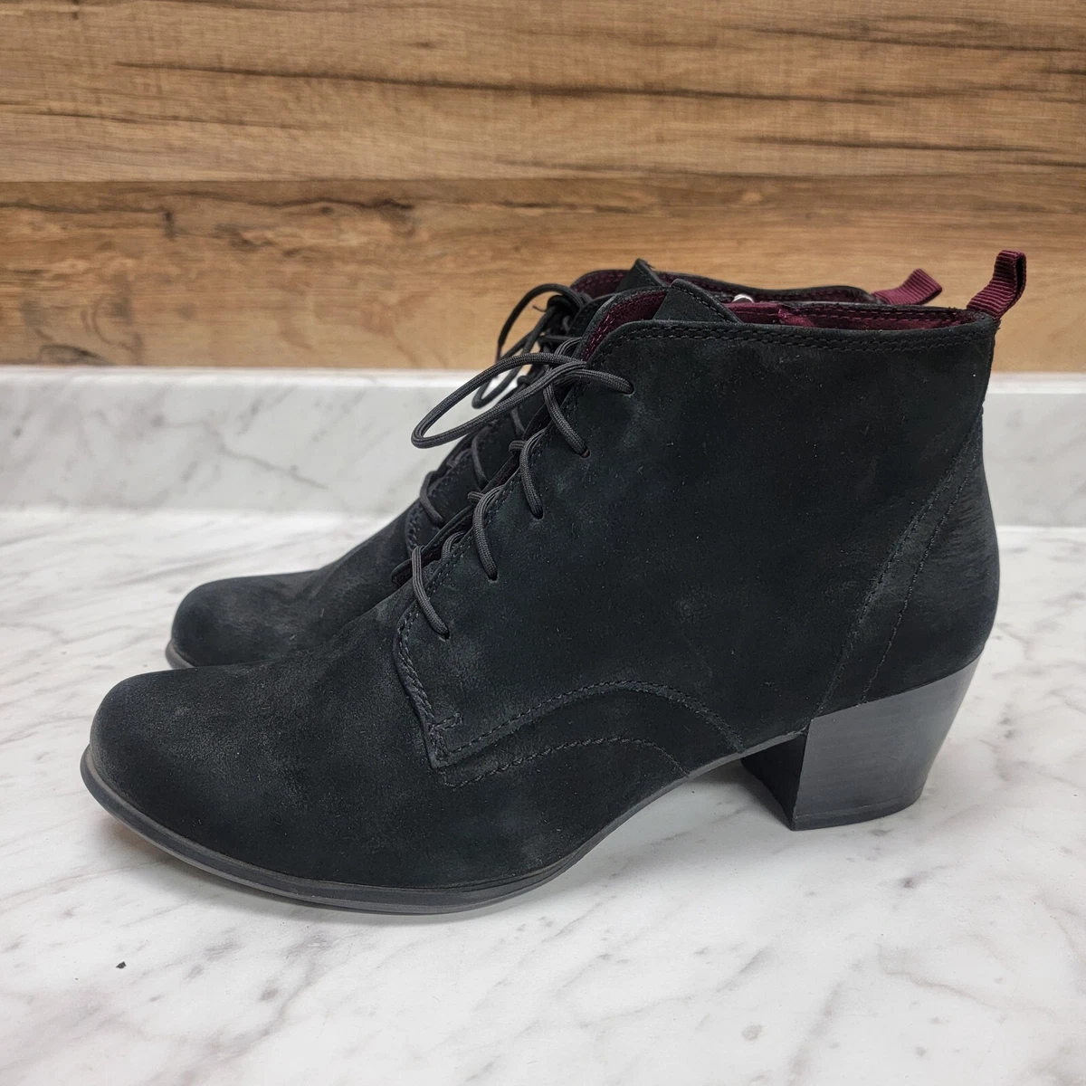 Tamaris Botines Con Plataforma - Black Camel/negro Jaspeado