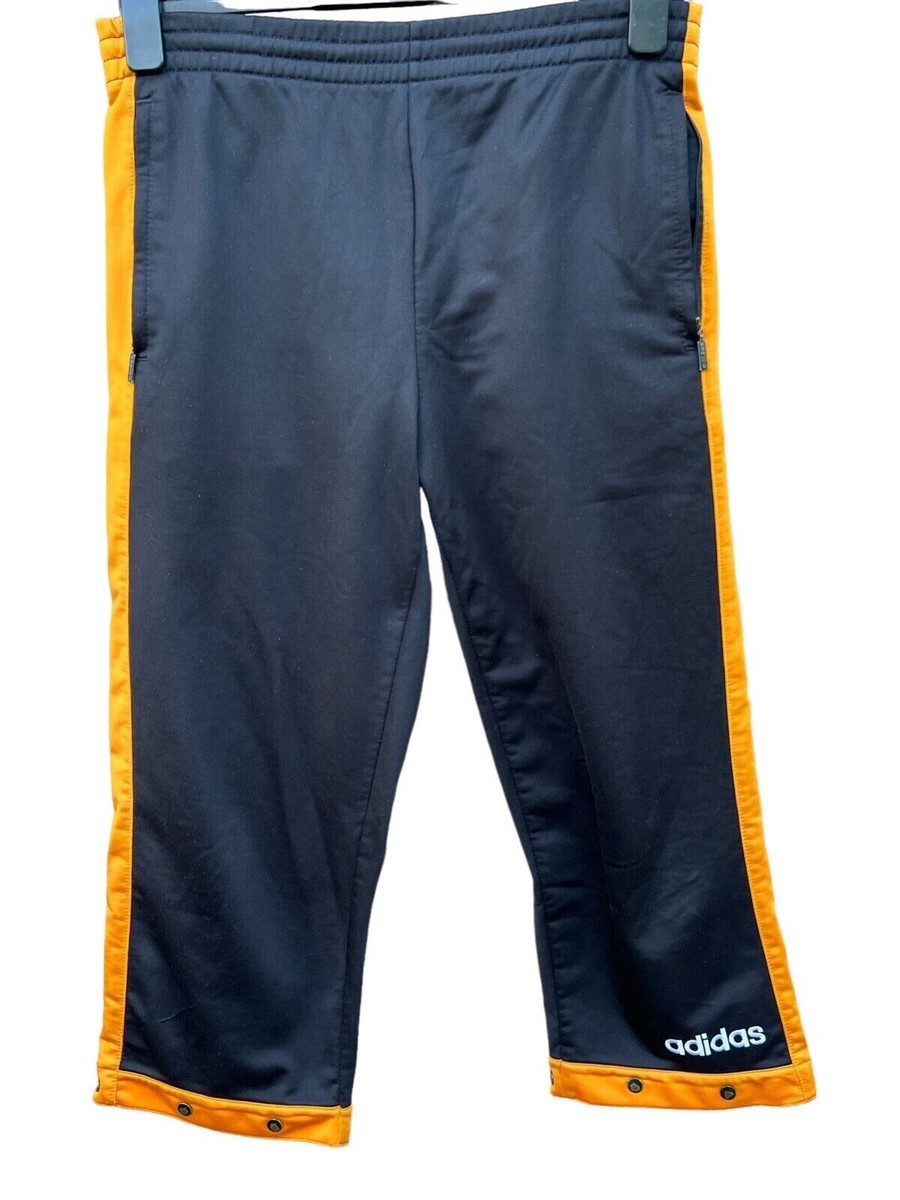 ADIDAS Shorts Bottoms Track Pant Black/Yellow Mens L