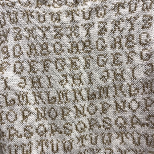 Vintage Girl’s Gear School Cream Alphabet Sweater Size Small/4 - Picture 10 of 10