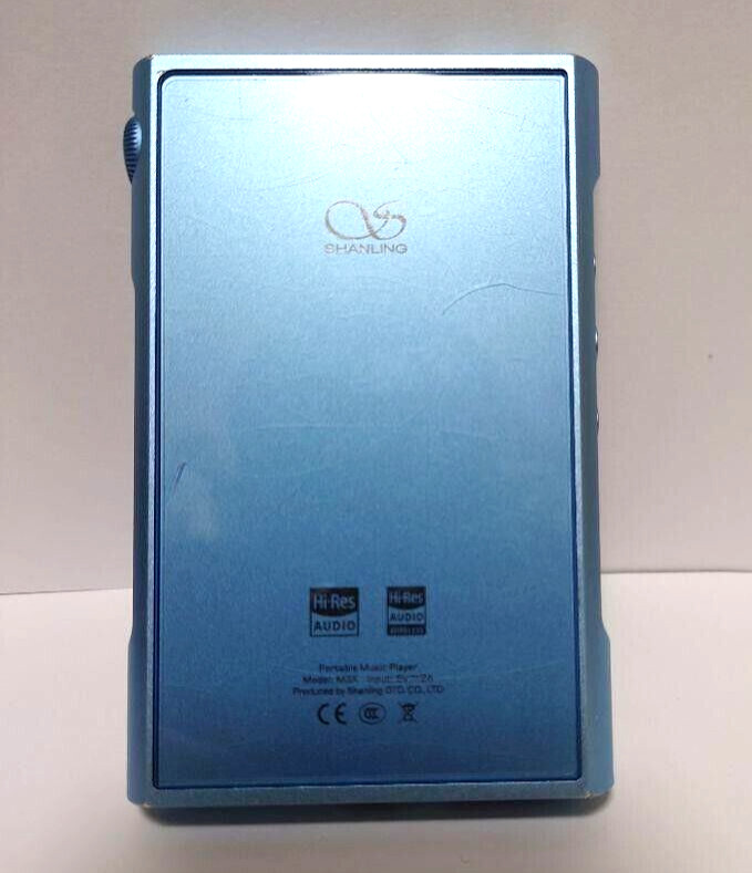 SHANLING M3X DAC/AMP Hi-Res Portable Music Player Ice Blue Tested Working Used
