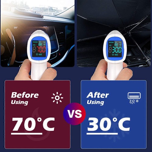 Car Windshield Sunshade Umbrella Front Window Visor Sun Shade Foldable Van Cover - Picture 11 of 15