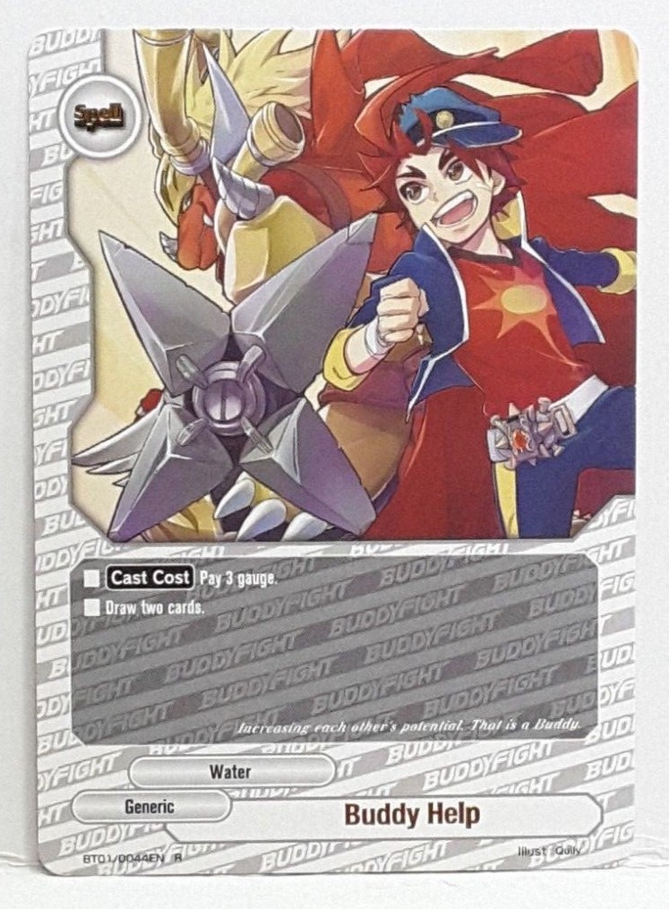 Bushiroad Future Card Buddyfight Buddy Help BT01/0044EN RARE Near