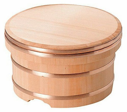 Holz Reisglas Ohitsu Tub Edobitsu kleine Größe Sawara Zypresse Made in Japan - Bild 5 von 6