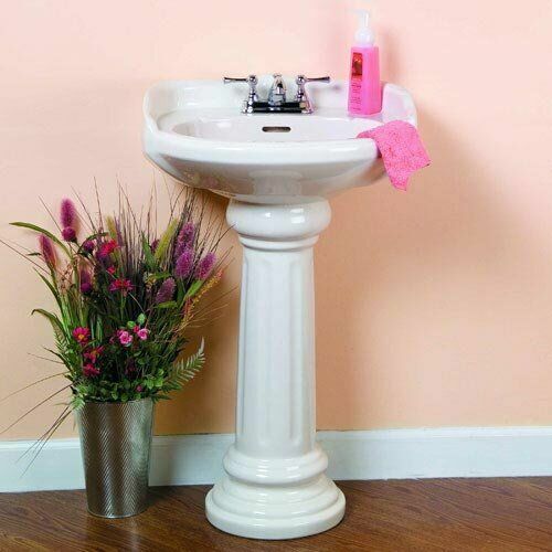 Delightful pink pedestal sink for sale Barclay 3 654wh Vicki Pedestal Lavatory 4cc White For Sale Online Ebay