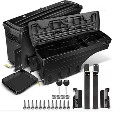A Pair Swing Tool Box fit Nissan Navara NP300 15+ Ute Tub Lockable Side Storage