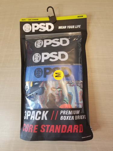 PSD 3er Pack Premium Boxershorts Herren Medium