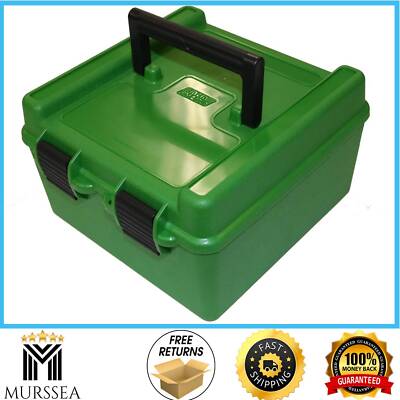MTM R-100-MAG Deluxe 100 Round Rifle Ammo Box 300 WSM 375 Win Mag 7mm Rem Mag