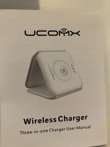 BRAND NEW UCOMX Nano 3 in 1 Wireless Charger iPhone Magnetic Foldable Charging - Picture 3 of 5