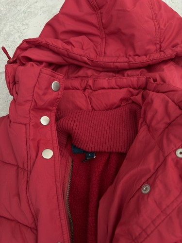 Bitten By Sarah Jessica Parker Womens Red Long Sleeve Hooded Puffer Jacket Large - Picture 6 of 12