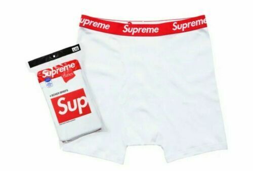 SUPREME X Hanes All Cotton Classic Boxer Briefs 2 Pack Pink Size