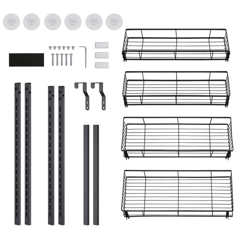 ACA Over Door Shower Caddy 4 Tier Bathroom Storage Rack Holder Organizer Shelf - Picture 8 of 10