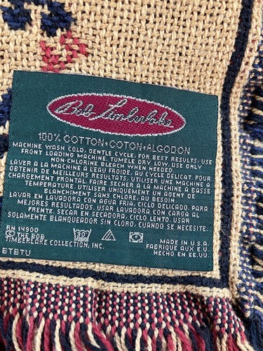 Bob Timberlake Home Collection Tapestry Throw Blanket Native American Symbols - 第 8/16 張圖片