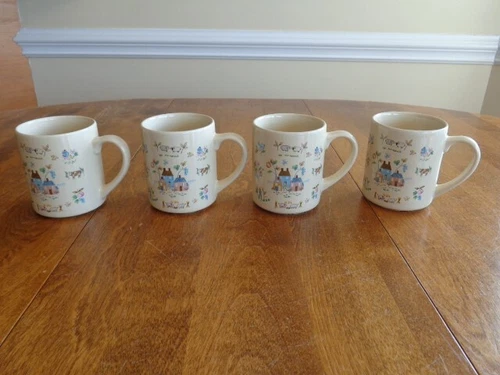 INTERNATIONAL STONEWARE HEARTLAND MUGS LOT OF 4
