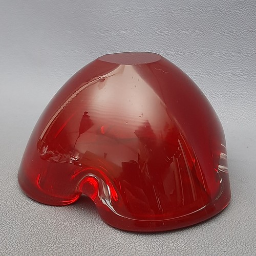 Aschenbecher Glas Murano Rot Design Welle Modernes Design Sammlung Jahre 70 - Picture 10 of 12