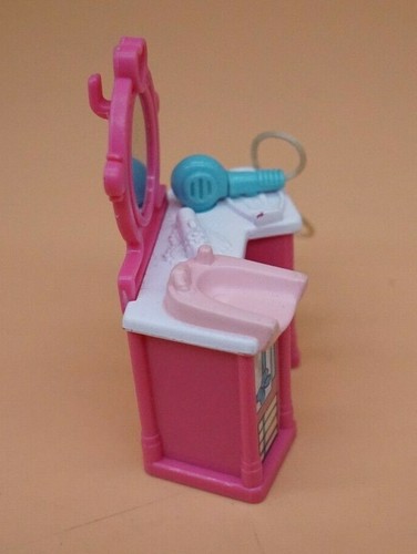 FISHER PRICE Sweet Streets Dollhouse Beauty Salon Vanity Station Hair Dryer - Picture 3 of 6