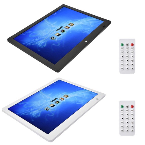 15.4in Electronic Digital Photo Frame Calendar Clock with Remote Control Bracket - Picture 3 of 24