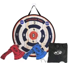 AXE Throwing Set Tomahawk Toss for Kids Indoor/Outdoor  NSG Sports Ages 3+ NEW