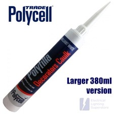 3 x Polycell Trade Polyfilla Decorators Caulk Filler Sealer Sealant White 380ml