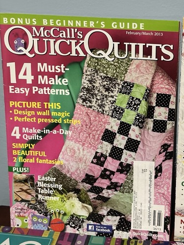Lot of 9 Quilt Magazines McCalls Quick Quilting AQ American Quilter Patterns - Picture 3 of 24