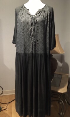 Naftul, Folk Boho Street Fashion From Tel Aviv, Israel Gray Maxi