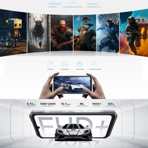DOOGEE Blade GT Ultra Rugged Phone 16GB+512GB Android 14 5500mAh Battery - Picture 10 of 25