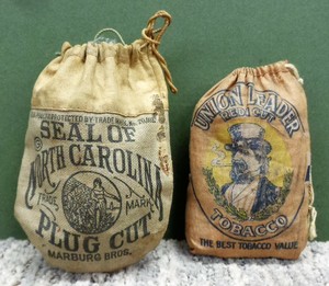 1910-039-s-ERA-034-SEAL-OF-NORTH-CAROLINA-034-AND-034-UNION-LEADER-034-TOBACCO-CLOTH-POUCHES