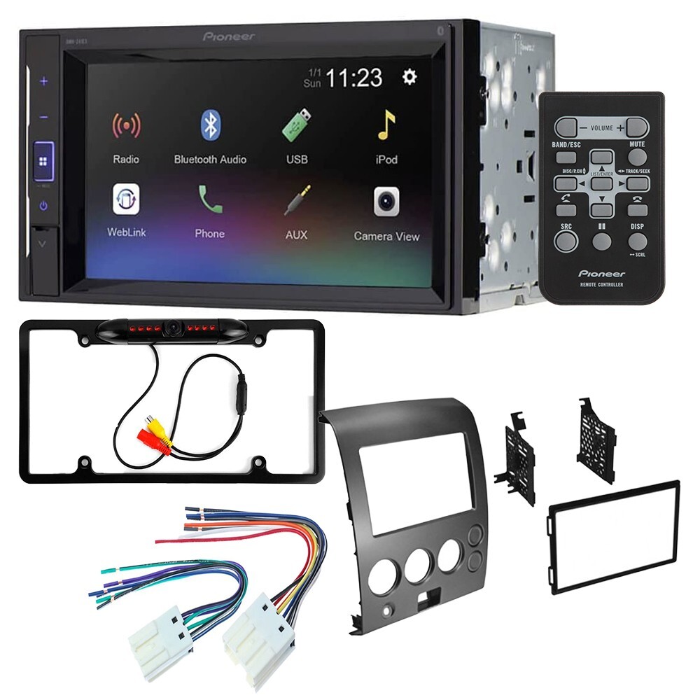 Комплектация автомобильной стереокамеры Pioneer DMH-241EX Bluetooth для Nissan Titan 2004-2007 годов выпуска