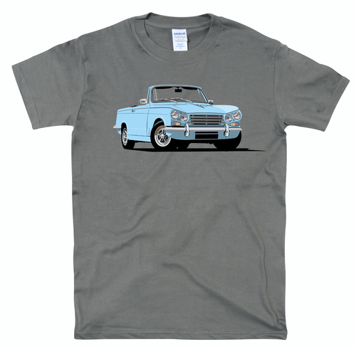Triumph Vitesse Classic Car T-Shirt Add Your Reg Number Quality T-Shirt. S - 4XL - Bild 2 von 3