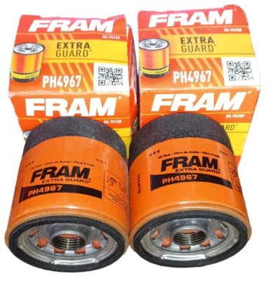 2) FRAM PH4967 Extra Guard Passenger Car Spin-On Oil Filter