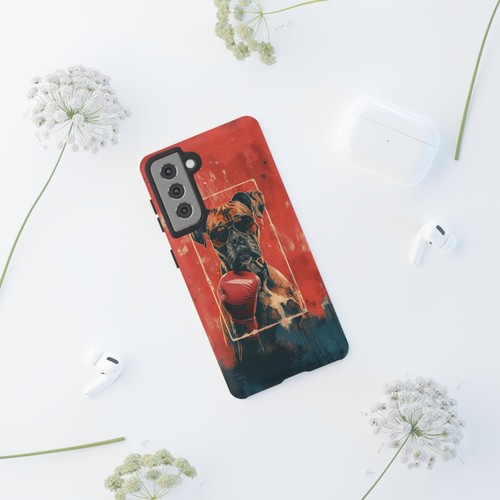 Boxer Dog Boxing Gloves - Phone Ink Cover Case for iPhone, Galaxy, Pixel - 第 265/281 張圖片