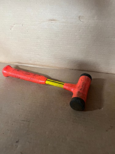 NUPLA Strike Pro Plastic Head Fiberglass Handle Orange Dead Blow Hammer 16 oz. - Picture 4 of 4