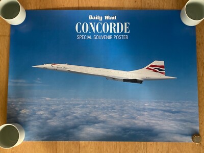 British Airways Concorde - Souvenir Poster, groß 60 x 42 cm