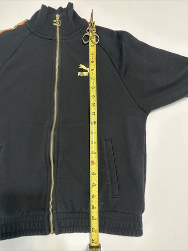 PUMA Girls Black w/ Rainbow Colors Sleeve Full Zip Athletic Track Jacket Size XS - Picture 19 of 22